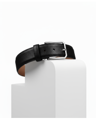 Cravate.tn | Ceinture Cuir grainé : noire Cravate.tn | Ceinture Cuir grainé : noire