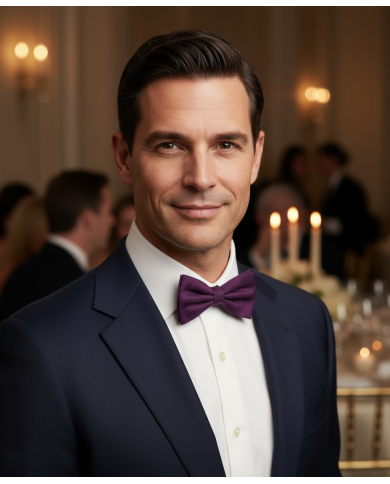 Cravate.tn | Nœud papillon aubergine faux uni Cravate.tn | Nœud papillon aubergine faux uni