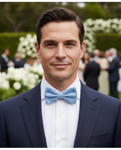 Nœud papillon bleu Ciel Nœud papillon bleu Ciel