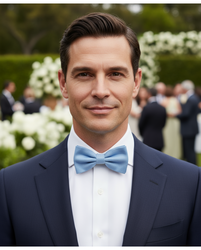 Nœud papillon bleu Ciel