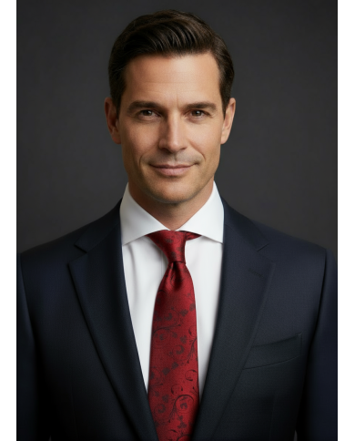 Cravate.tn | Cravate rouge avec motifs paisley