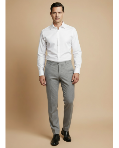 Pantalon en laine : Gris claire