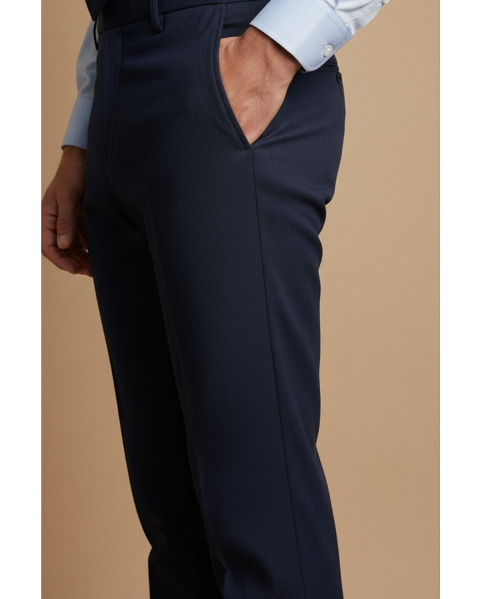 Pantalon en laine : Bleu Marine