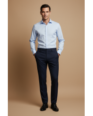 Pantalon en laine : Bleu Marine