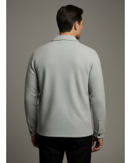 Cravate.tn | Surchemise en gris texturé