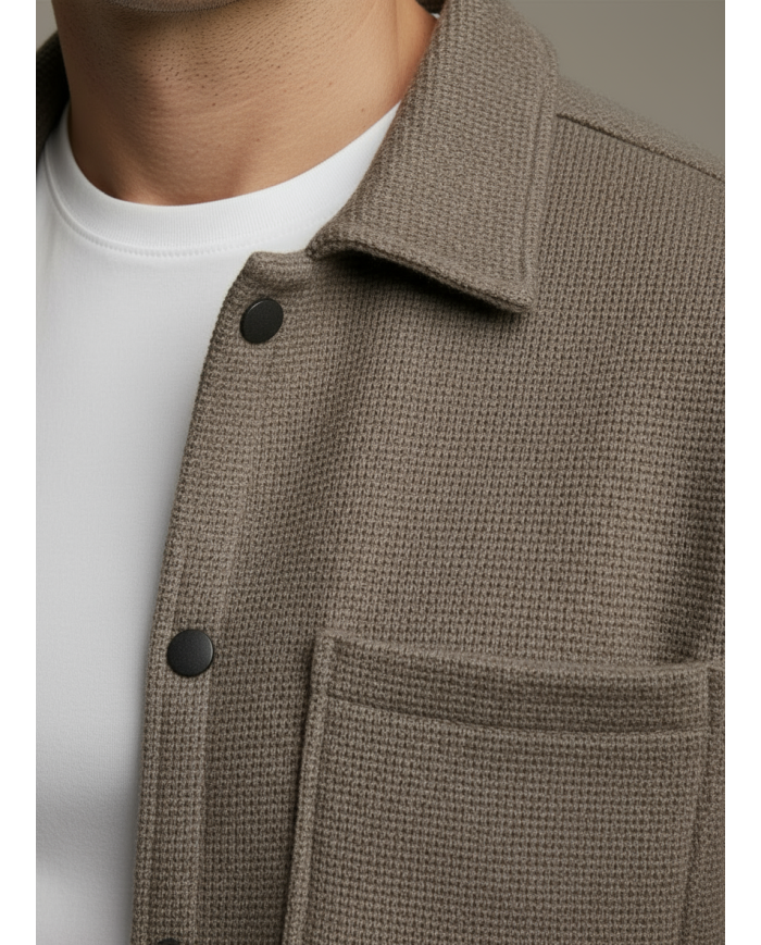 Cravate.tn | Surchemise en grège texturé