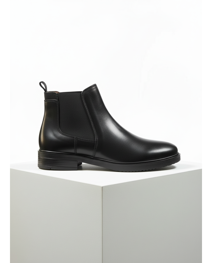 Chelsea boot en cuir : Noir