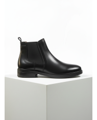Chelsea boot en cuir : Noir