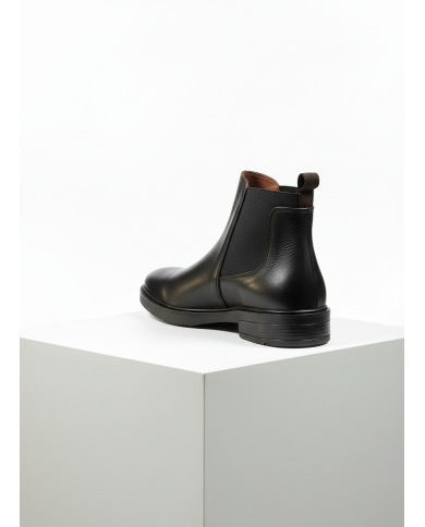 Chelsea boot en cuir : Noir