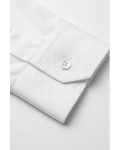 Cravate.tn | Chemise Col italien en popeline stretch - noir