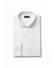 Pack 2 Chemises Col italien en popeline stretch - noir et bordeaux