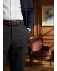 Cravate.tn | Ceinture Cuir grainé : marron