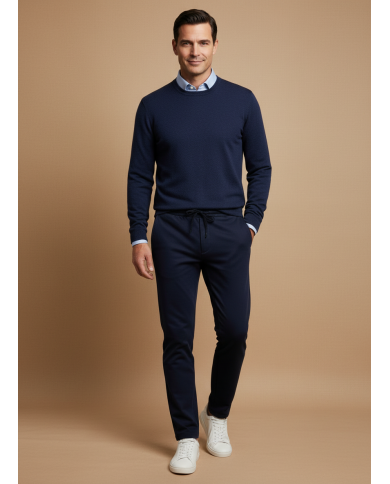 Pantalon Calvornis décontracté casual : Bleu Marine