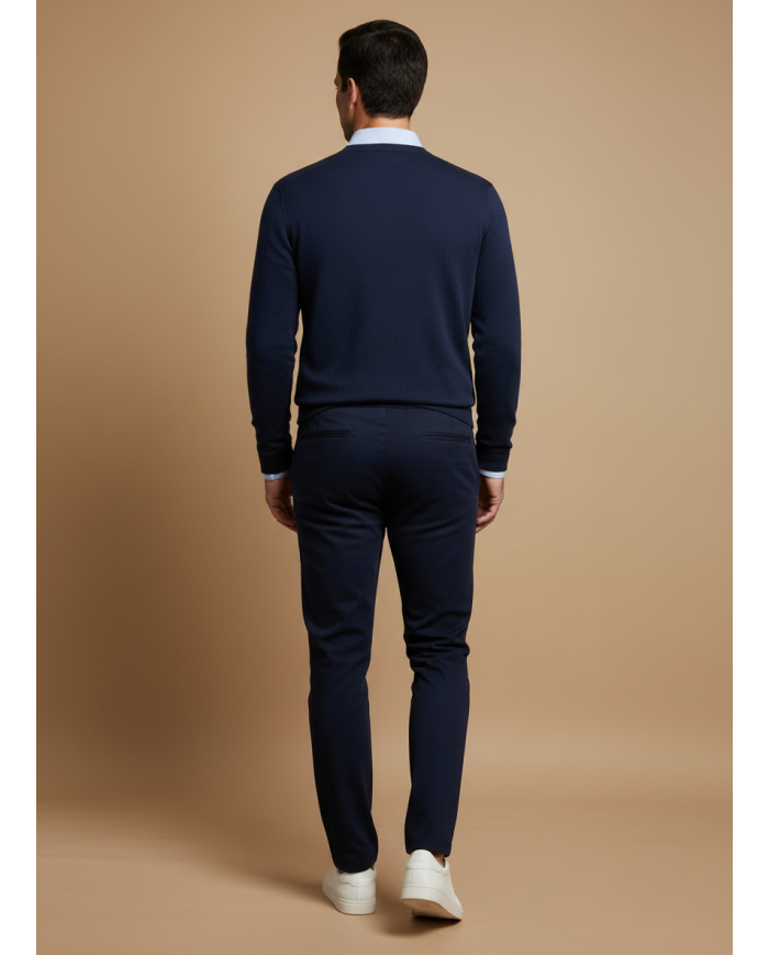 Pantalon Calvornis décontracté casual : Bleu Marine