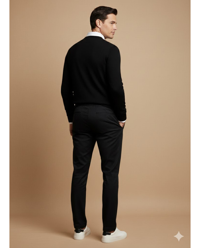 Pantalon Calvornis décontracté casual : Noir