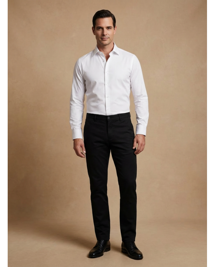 Pantalon Maco homme Noir texturé
