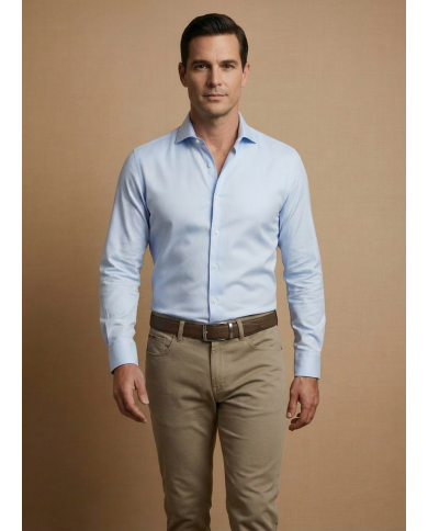 Pantalon Maco homme Beige Kaki texturé