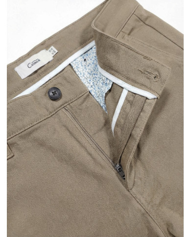 Pantalon Maco homme Beige Kaki texturé