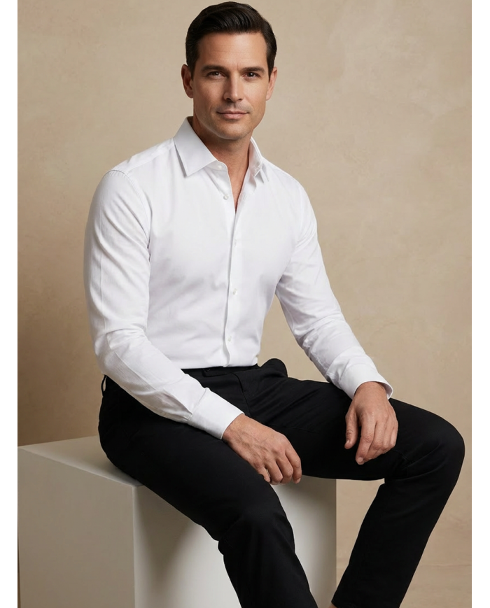 Pantalon Maco homme Noir texturé