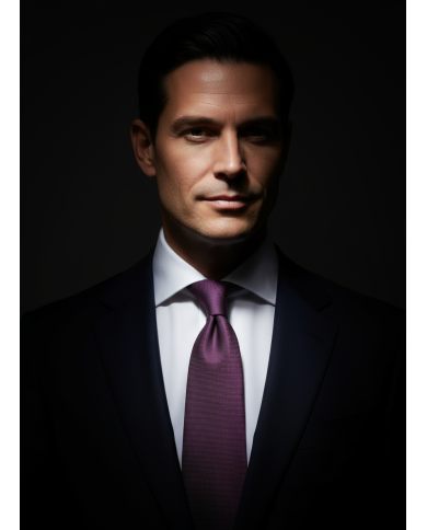 Cravate.tn | Cravate aubergine faux uni