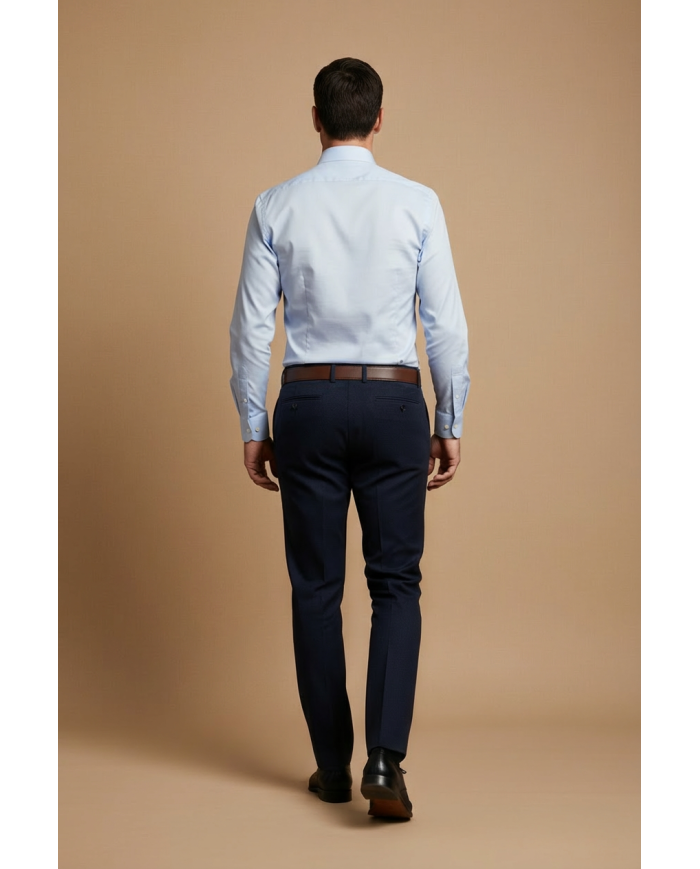 Pantalon en laine : Bleu Marine