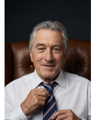 Cravate.tn | De Niro Collection : Cravate Club Bleu marine et rouge