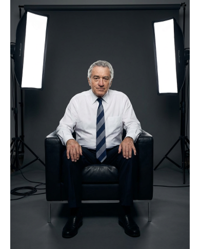 Cravate.tn | De Niro Collection : Cravate Club Bleu marine et gris argent