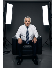 Cravate.tn | De Niro Collection : Cravate Club Bleu marine et gris argent