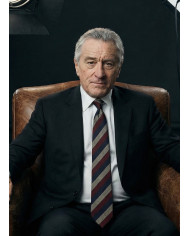 Cravate.tn | De Niro Collection : Cravate Club Bordeaux beige et bleu marine