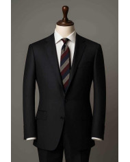 Cravate.tn | De Niro Collection : Cravate Club Bordeaux beige et bleu marine