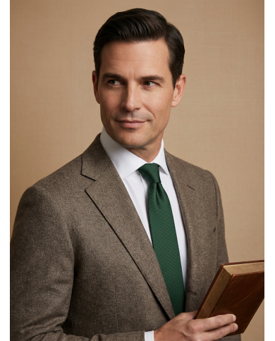 Cravate Verte  - Touche de couleur élégante