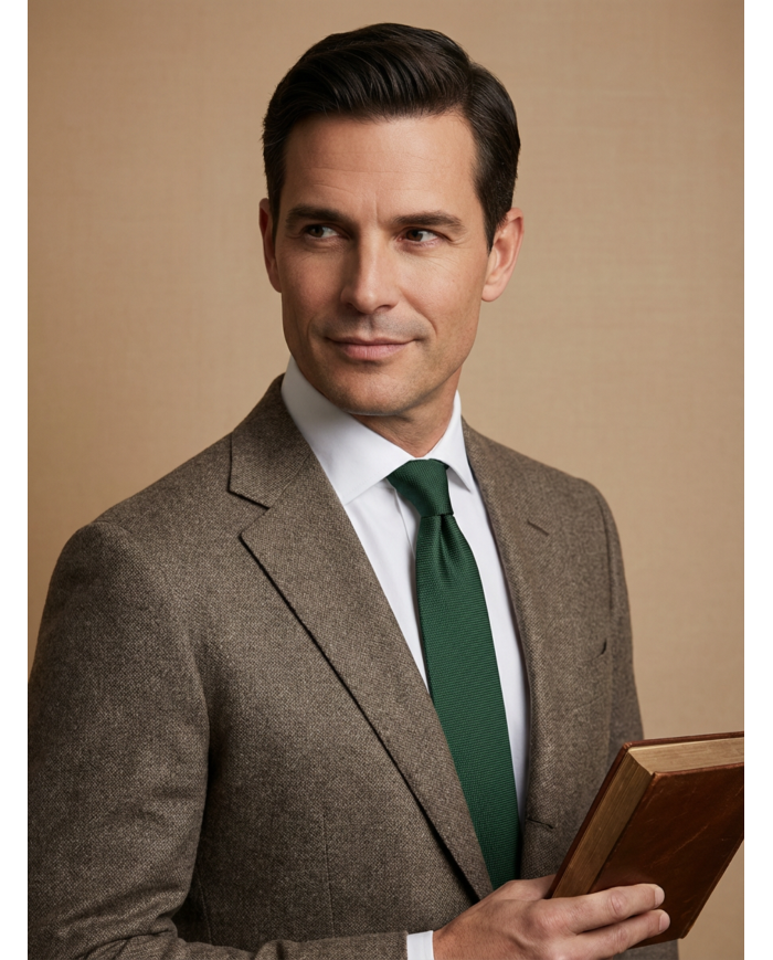 Cravate Verte  - Touche de couleur élégante