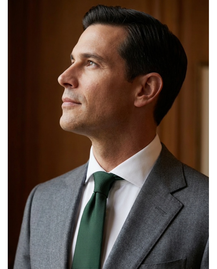 Cravate Verte  - Touche de couleur élégante