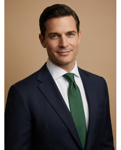 Cravate Verte  - Touche de couleur élégante