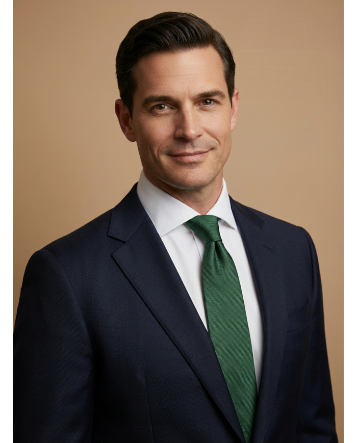 Cravate Verte  - Touche de couleur élégante