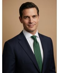 Cravate Verte  - Touche de couleur élégante