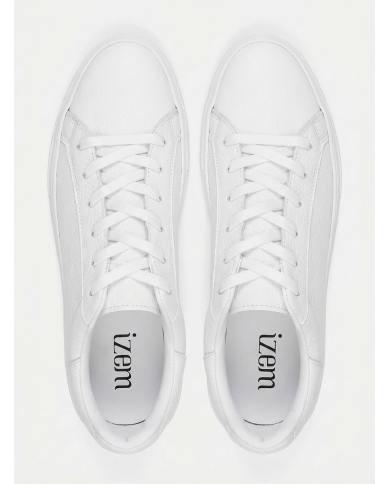 Cravate.tn | Sneakers Cuir noir crispé - Izem