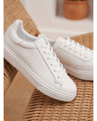 Cravate.tn | Sneakers Cuir noir crispé - Izem