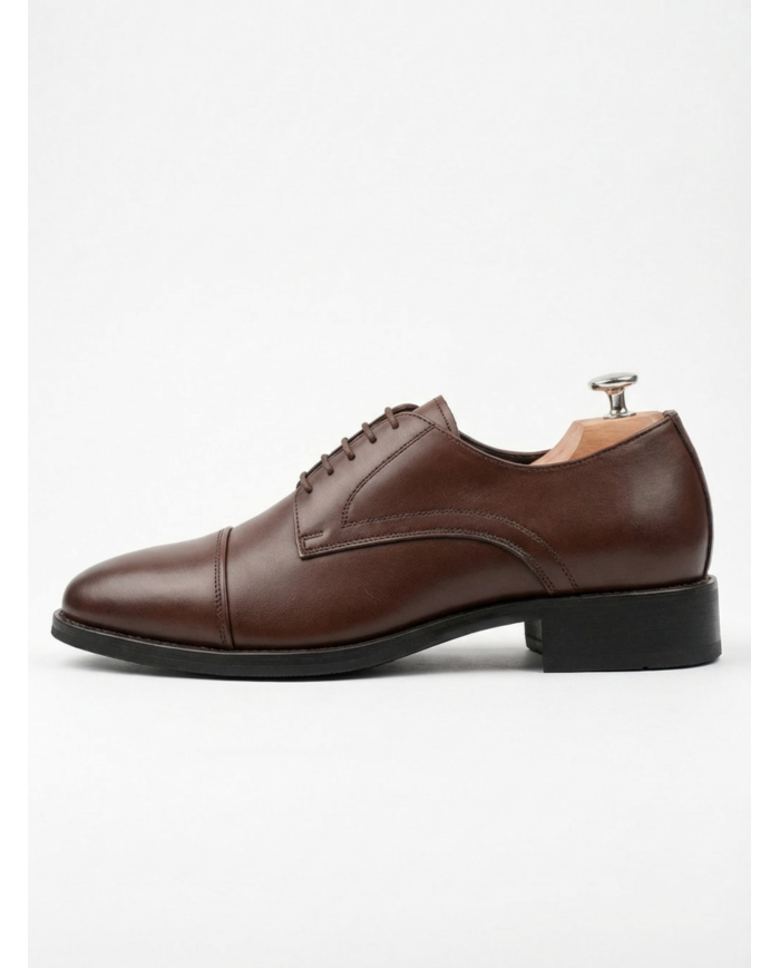 Cravate.tn | Chaussures oxford classique en marron chocolat