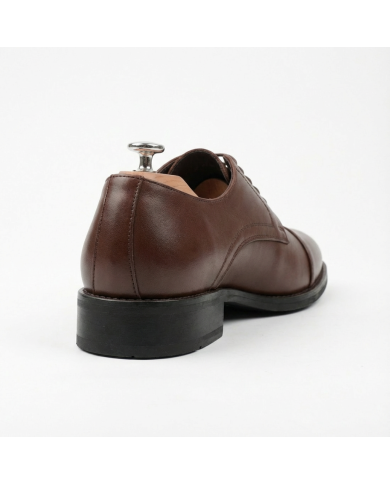 Cravate.tn | Chaussures oxford classique en marron chocolat