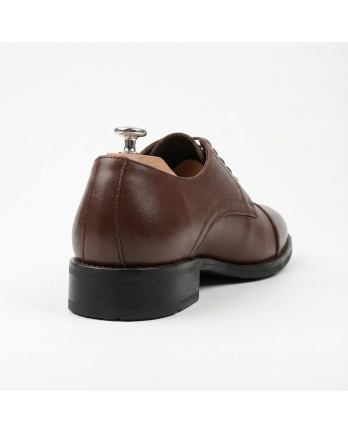 Cravate.tn | Chaussures oxford classique en marron chocolat