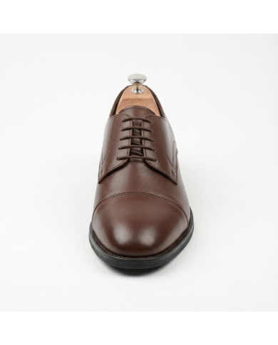 Cravate.tn | Chaussures oxford classique en marron chocolat