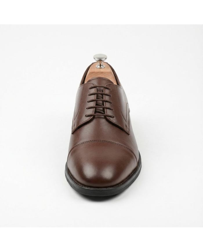 Cravate.tn | Chaussures oxford classique en marron chocolat