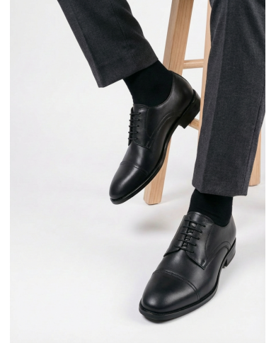 Cravate.tn | Chaussures oxford classique en noir