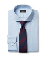 Premium Box : 2 chemises en popeline stretch et 2 cravates rayée