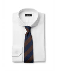 Premium Box : 2 chemises en popeline stretch et 2 cravates rayée