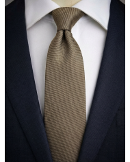 Cravate.tn | Cravate beige kaki faux uni