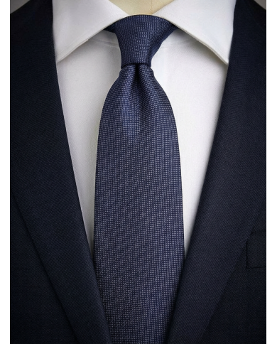 Cravate.tn | Cravate grise-bleu faux uni