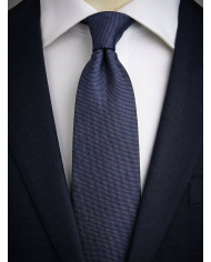 Cravate.tn | Cravate grise-bleu faux uni