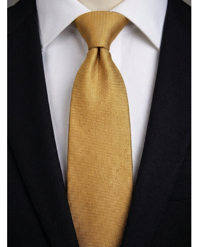 Cravate.tn | Cravate Jaune faux uni